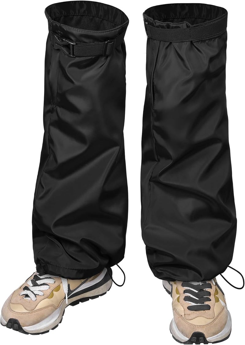 Adnee 2 PCS Lawn Care Leg Gaiters-Weed Eating Leg Protectors-Garden Trimming Leg Chaps-Adjustable Leg Guards for Garden and Farm Working, Black - Image 1